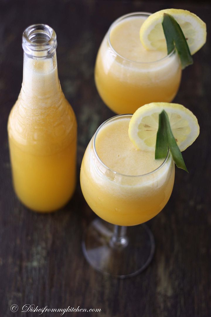 Dishesfrommykitchen PINEAPPLE GINGER LEMONADE !!! FOR HEALTHY